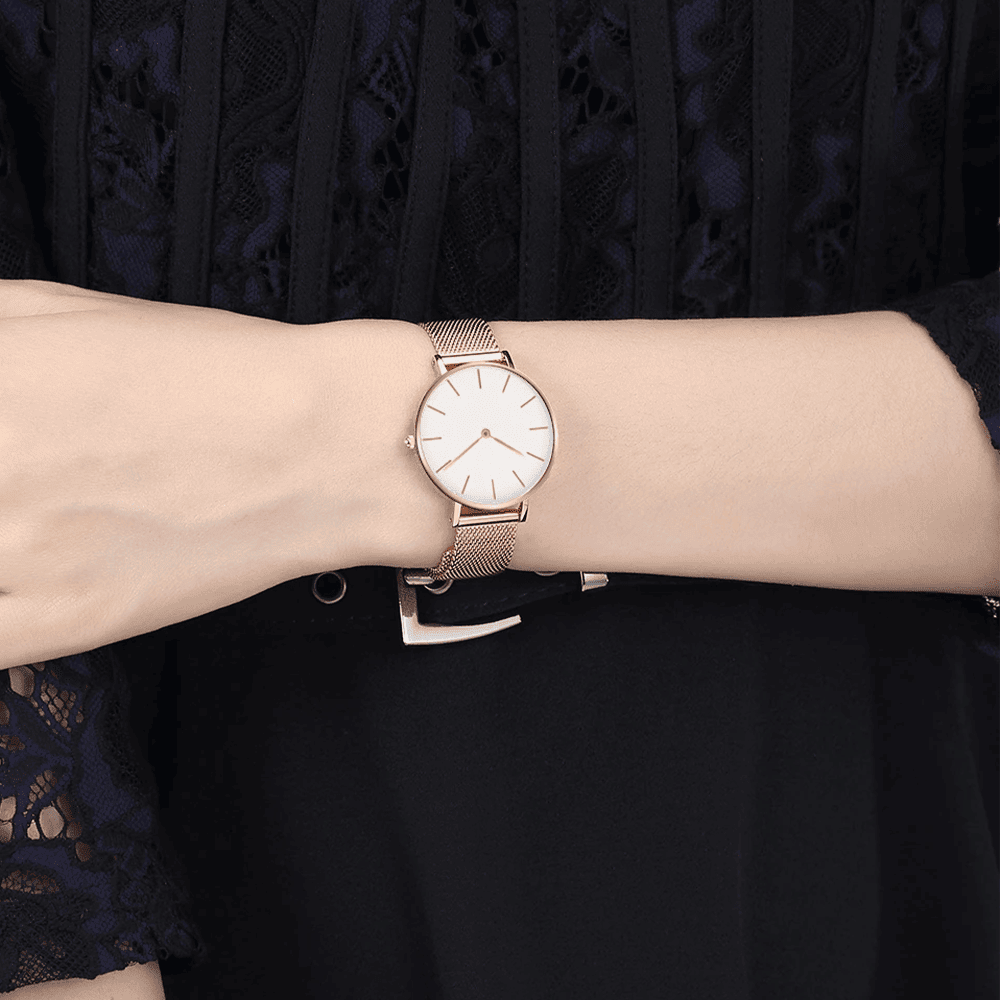 EleganceRose - Women's Top Brand Quartz Watch with Waterproof Design