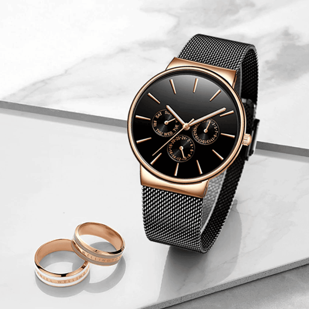 TimelessElegance - Top Brand Ladies Business Fashion Watch with Waterproof Design