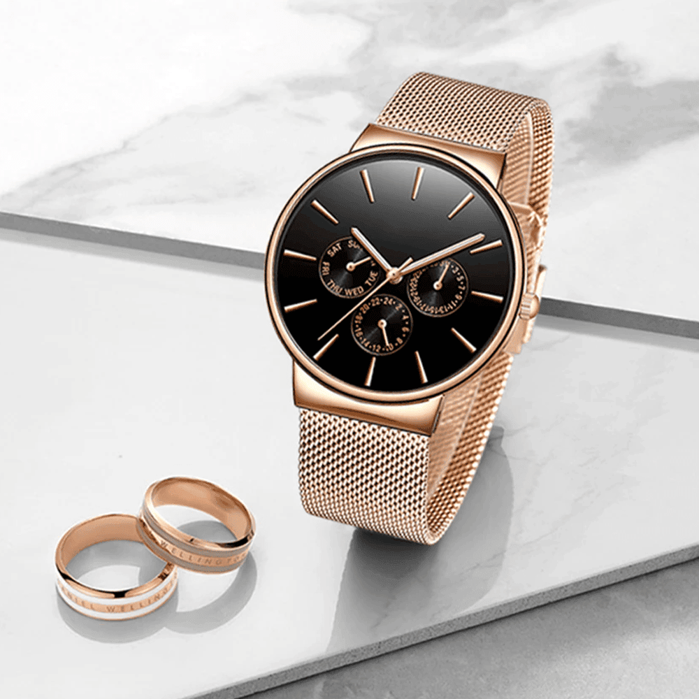 TimelessElegance - Top Brand Ladies Business Fashion Watch with Waterproof Design