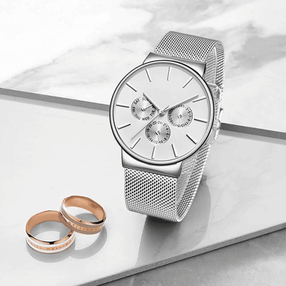 TimelessElegance - Top Brand Ladies Business Fashion Watch with Waterproof Design