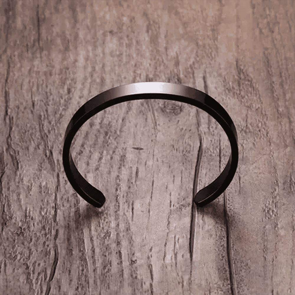 VersatileChic Unisex Jewelry Gift - Assorted Colors Stainless Steel Cuff Bangle Bracelet