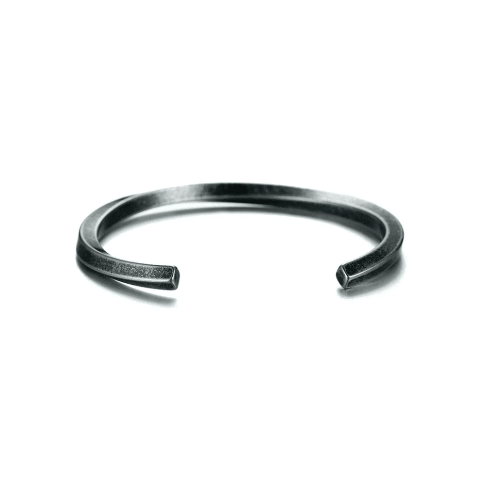 SleekTwist - Men's Small Wrist Twisted C Bangle with Mobius Bracelet