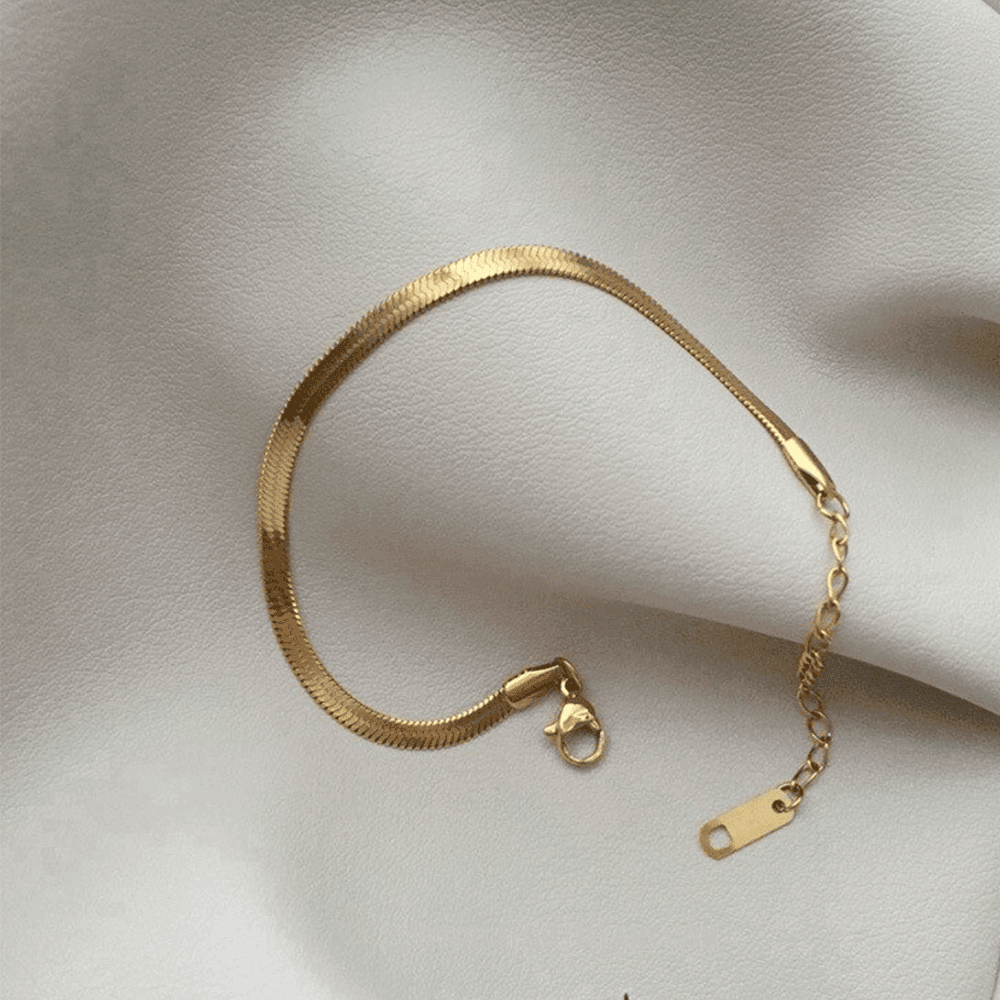 VintageElegance - Hong Kong Style Simple Snakebone Bracelet