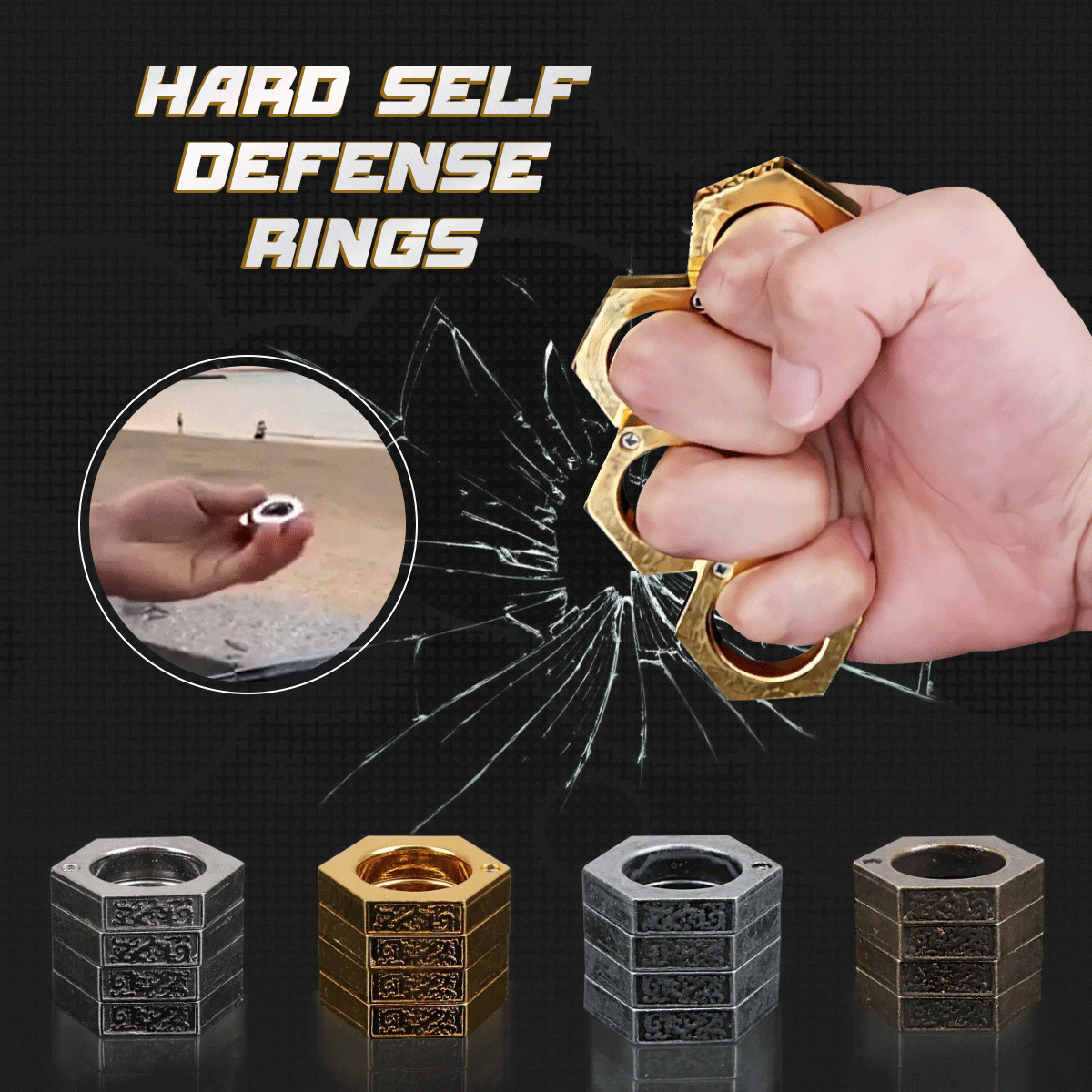 Hard Self Defense Rings